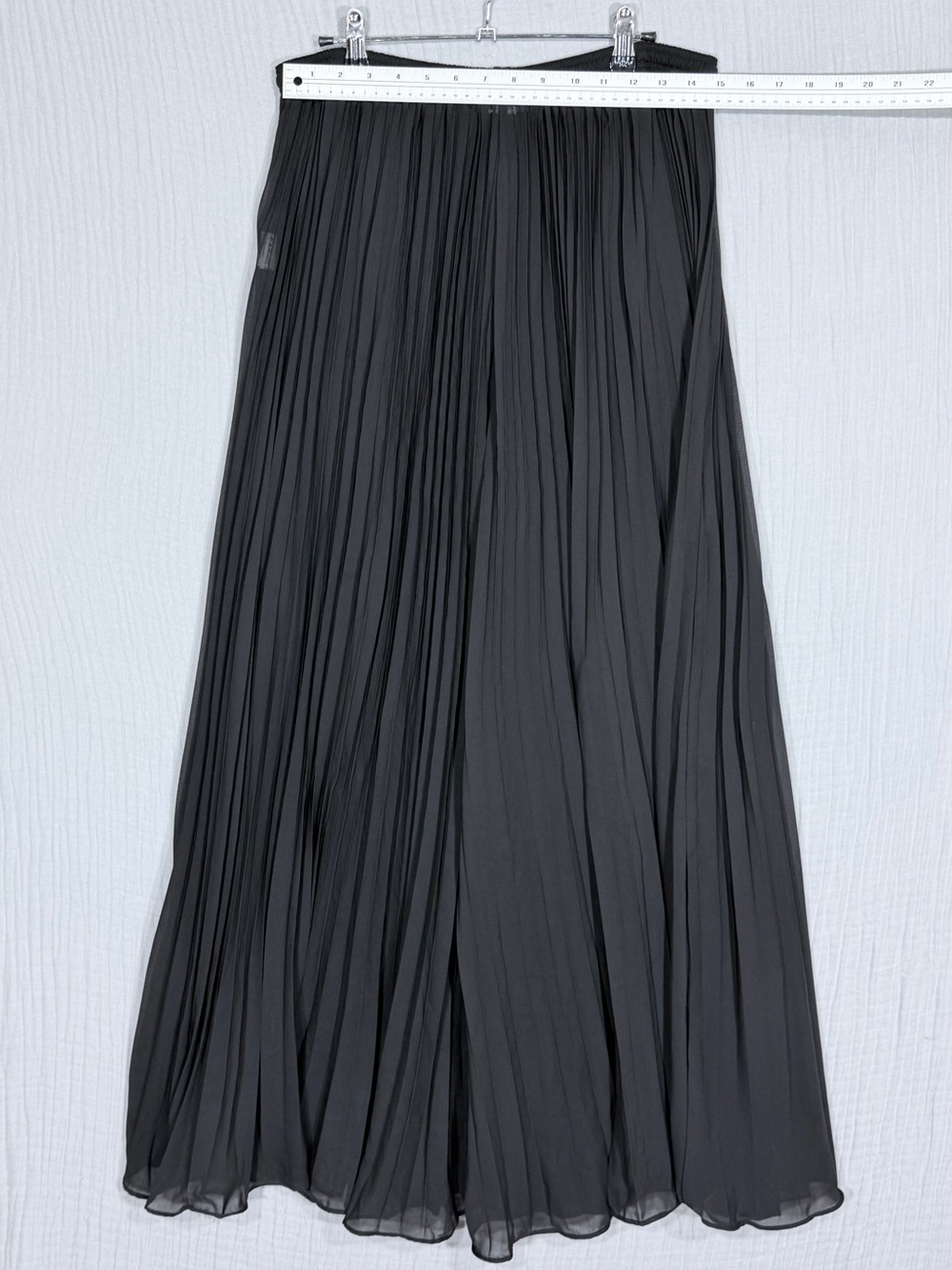 VENUS Black Sheer Pleated Wide Leg Cover-Up Pants – Size M - Picture 3 of 7